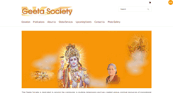 Desktop Screenshot of geetasociety.org